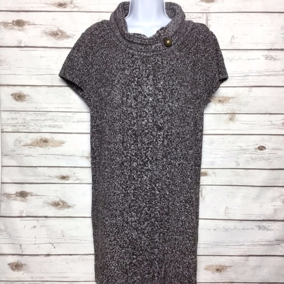 Brown Short Sleeve Knit Sweater Dress by Style Co. - Picture 5 of 8